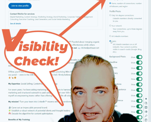 Check your settings - Why visibility is Essential
